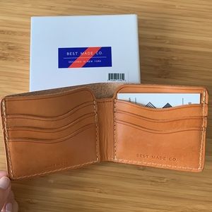 Best Made Co. Eather Billfold Wallet in Neutral made in USA